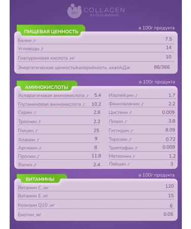 360 Collagen by Dr Gubareva Peptide collagen jelly in sticks with the taste of blackcurrant - Buy Online on GoSupps.com