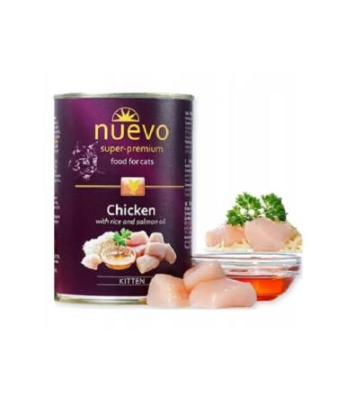New superpremium Nuevo wet food for kittens chicken and rice 400g x 6pcs - Buy Online on GoSupps.com