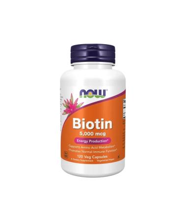 Now Biotin 5000 MCG 120 VCAPS - Buy Online on GoSupps.com