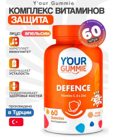 YOUR GUMMIE Chewing marmalade Defense 60 pcs. T rkiye