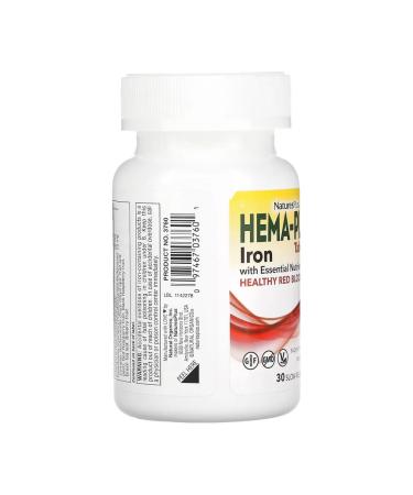Hemaplex heema -plex iron 30 tablets with slow release ... - Buy Online on GoSupps.com