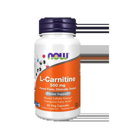 Now L-Carnitine L-Carnitine 500 mg capsule weighing 917 mg 60 w ...