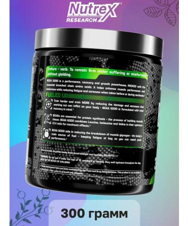 Nutrex BCAA BCAA 6000 237 g green apple - Buy Online on GoSupps.com