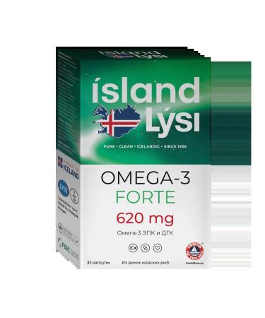 LISI (LYSI) omega-3 fort 620 mg capsule weighing 1000 mg 32 sh ...