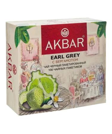 Tea akbar Erl Gray black in bags of 100pc2g2g2g2g - Buy Online on GoSupps.com