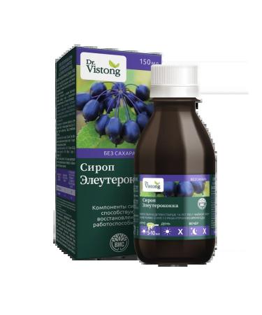 DR VISTONG Eleutherococcus syrup on FL fructose 150 ml 1 pcs
