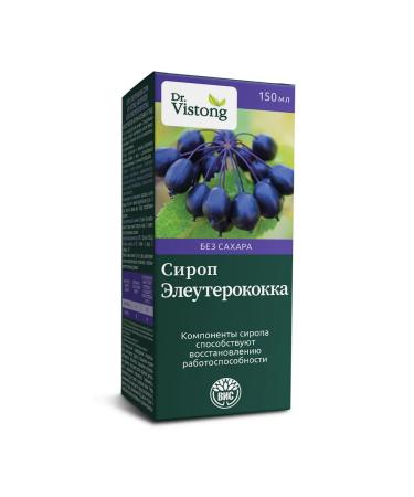 DR VISTONG Eleutherococcus syrup on FL fructose 150 ml 1 pcs - Buy Online on GoSupps.com