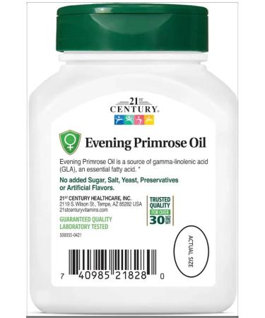 21st Century Evening Primrose Oil 60 Softgels (Vecheroma Proteules) - Buy Online on GoSupps.com