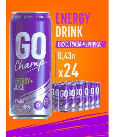 GO Champ Energy drink of the guava of blueberries 24pcs x 430ml