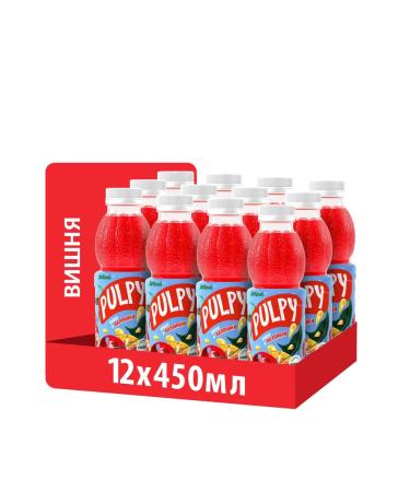 PULPY Drink Sokom -containing cherries 450ml x 12