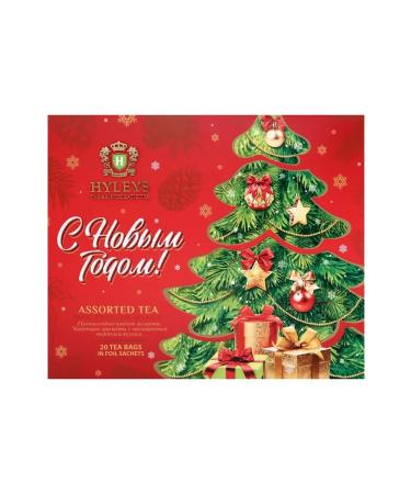 HYLEYS New Year's tea in assorted bags 20 pcs 2 g in the box - Buy Online on GoSupps.com