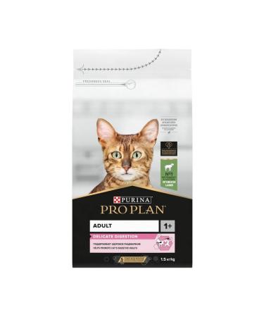 PRO PLAN Feeding dry lamb for cats with feelings. food. 1.5 kg