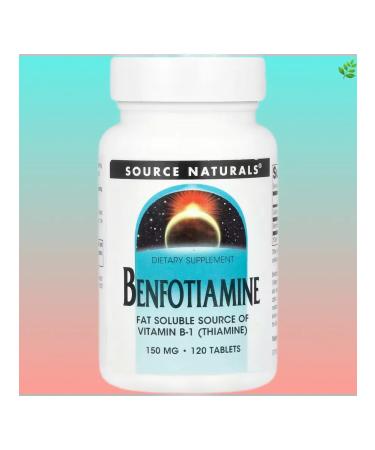 Source Naturals Benfotiamine 150 mg 120 tablets