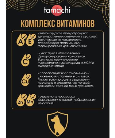 Tamachi Vitamins for small dogs Chondro DOG for joints 100 tab - Buy Online on GoSupps.com