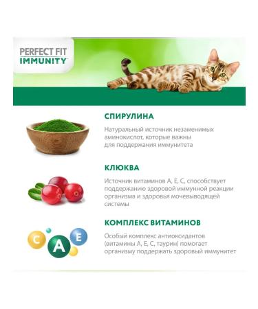 PERFECT FIT Immunity of turkey spirulina cranberry 580g - Buy Online on GoSupps.com