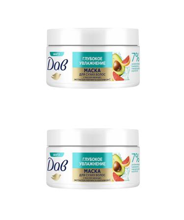 DOVE Hair mask moisturizing and nutrient 300 ml 2pcs