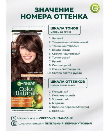 Garnier Persistent hair cream Color Naturals 5.12 - Buy Online on GoSupps.com