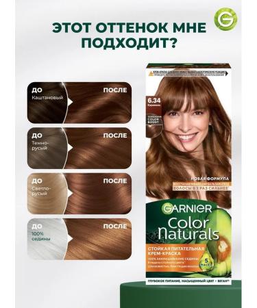 Garnier Persistent hair cream Color Naturals 6.34 - Buy Online on GoSupps.com