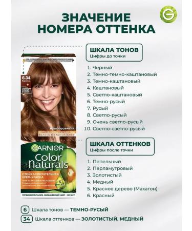 Garnier Persistent hair cream Color Naturals 6.34 - Buy Online on GoSupps.com