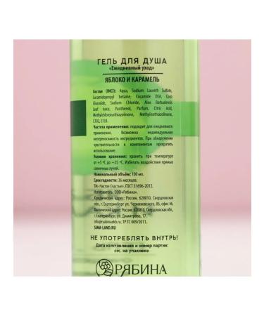 Shower gel 100 ml aroma apple and caramel - Buy Online on GoSupps.com