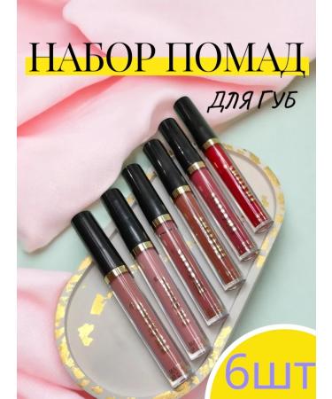 Lipstick / Set of matte lipstick Fit Colors 6pcs