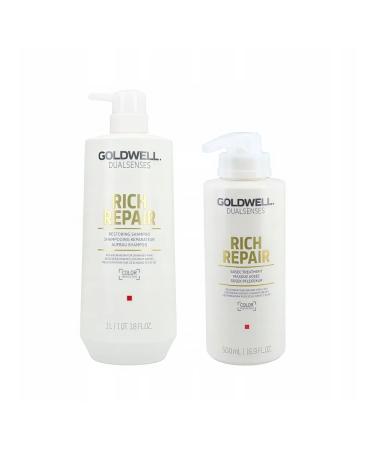 Goldwell Rich Repair Restoring Shampoo 1000 ml - Buy Online on GoSupps.com