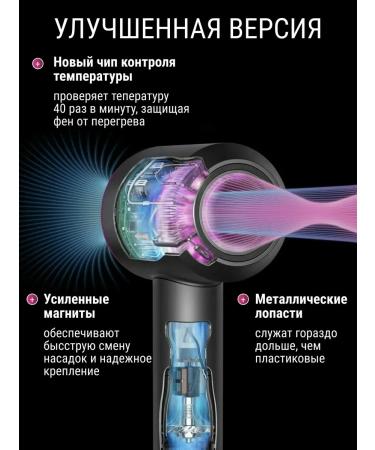 TECH&MASTER Hair hair dryer Powerful with nozzles 5 in 1 - Buy Online on GoSupps.com