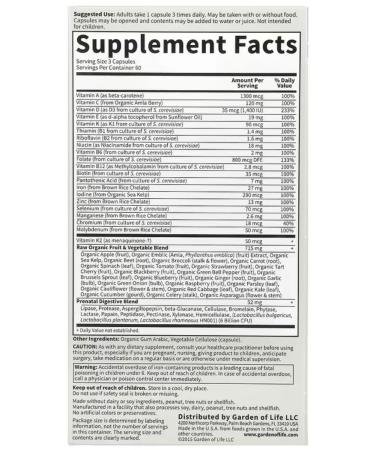 Garden of Life Vitamin Code Raw prenatal 180 vegetarian capsules - Buy Online on GoSupps.com