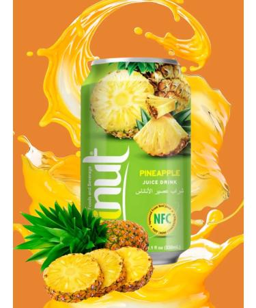 Vinut Sokom -containing drink with pineapple 330ml x 24pcs - Buy Online on GoSupps.com