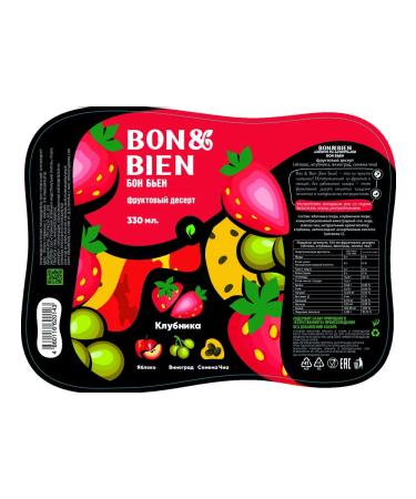 Bon&Bien Smushes without sugar apple strawberries grapes chia seeds - Buy Online on GoSupps.com