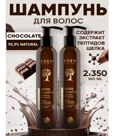 EDEN Nourishing hair shampoo with 2x350 ml keratin - Buy Online on GoSupps.com