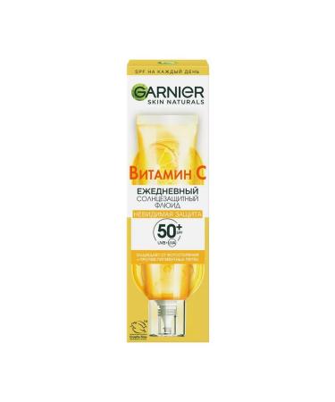 Garnier Vitamin C Cream Fluid SPF 50 40 Ml 2pcs - Buy Online on GoSupps.com