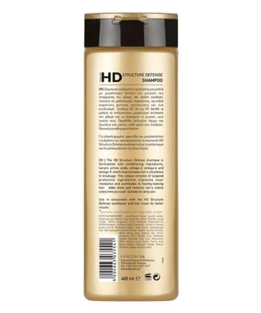 Farcom Shampoo for damaged hair HD Structure Defense 400 ml - Buy Online on GoSupps.com