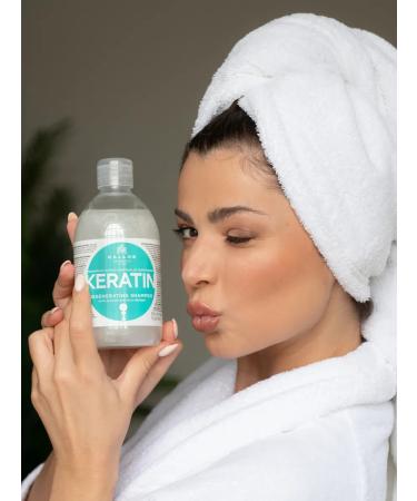 Kallos Cosmetics Keratin hair mask 500ml. + Shampoo 500ml - Buy Online on GoSupps.com