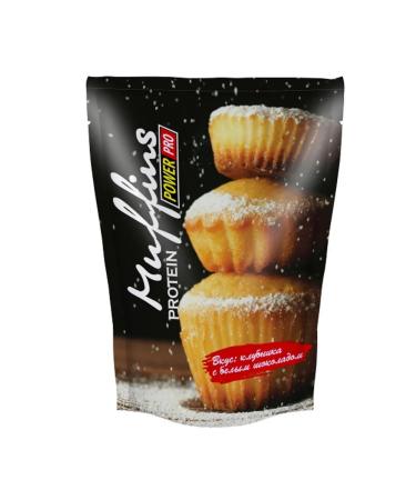 POWER PRO Protein Cupcake Mix 600g Strawberry with White Chocolate
