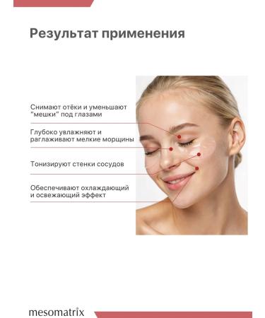Mesomatrix Professional Eye patches from edema lymphatic drainage - Buy Online on GoSupps.com