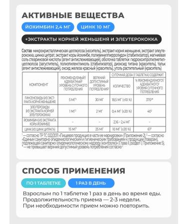 VITAMIR PRO Yochimbe Forte complex for increasing libido 60 tab - Buy Online on GoSupps.com