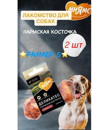 Mnyams Treat for dogs bone Parm size s 35 g 2pcs