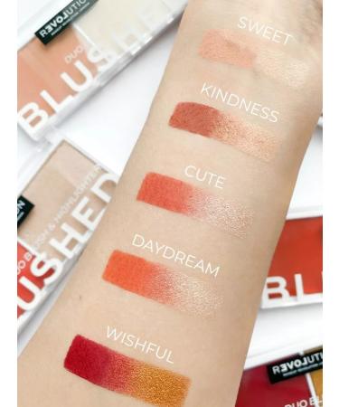 RELOVE BY REVOLUTION Palette for makeup of face blush and highlighter Blushed duo - Buy Online on GoSupps.com