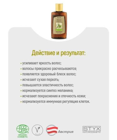 Shampoo for dyed hair with nettles and hops (Styx) - Buy Online on GoSupps.com