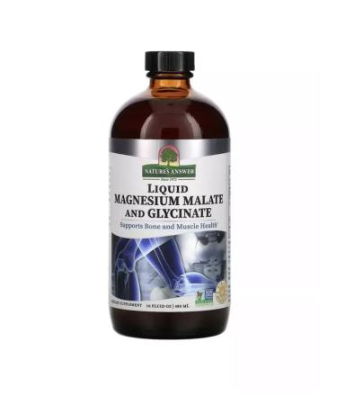 Nature's Answer Liquid Magnesium Malate and Glycinate 480ML Magnesium - Buy Online on GoSupps.com