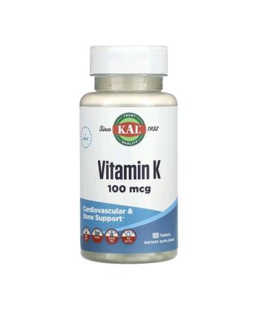 KAL Vitamin K 100 g 100 tablets for bones and joints