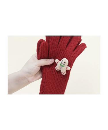 Women's winter gloves pink cookies wool - Buy Online on GoSupps.com