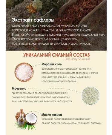 ScrubPlus Anti -cellulite aroma scrub for the body of safflora