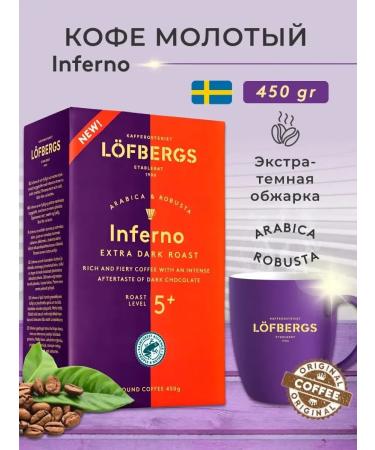 CoffegrounX Ground coffee Inferno 450 gr