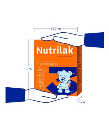 Nutrilak Breast milk substitute 3 12+ month 300 g x 3 pcs - Buy Online on GoSupps.com