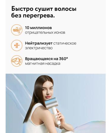 Xiaomi Hair hair dryer with a nozzle Mijia Hair Dryer H500 - Buy Online on GoSupps.com