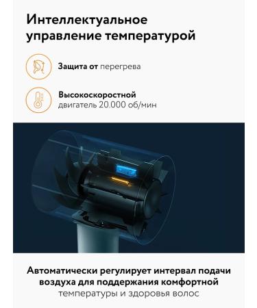 Xiaomi Hair hair dryer with a nozzle Mijia Hair Dryer H500 - Buy Online on GoSupps.com