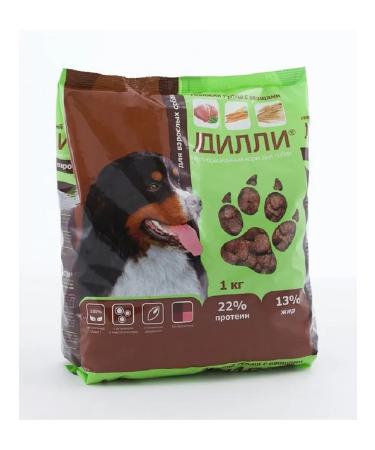 DILLY Dry food for adult dogs beef goulash with vegetables - 1 kg