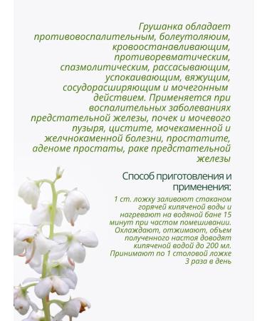 Lecraset Grushanka Cool leaves 2 pcs. Healing herbs phytosbor - Buy Online on GoSupps.com